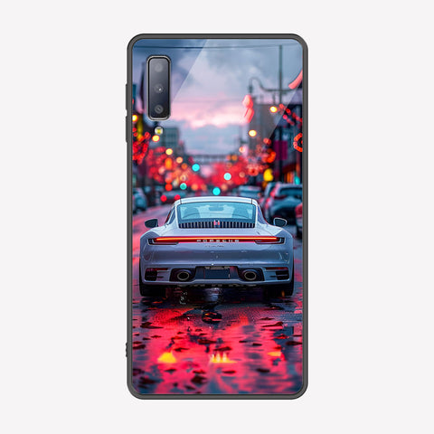 Samsung Galaxy A30s Cover - Car Series - Premium Printed Metal soft Bumper shock Proof Case