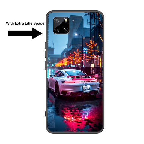 Realme Narzo 30A Cover - Car Series - Premium Printed Metal soft Bumper shock Proof Case