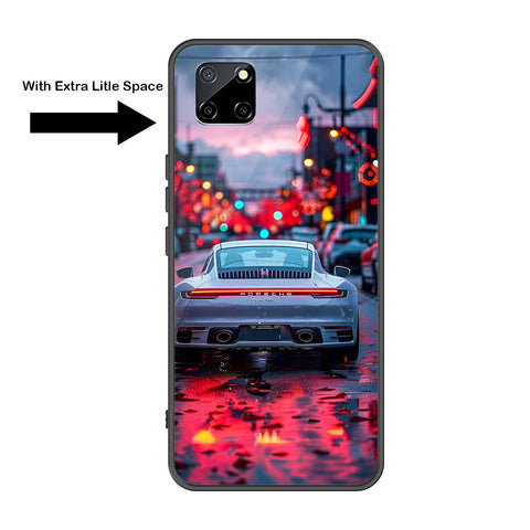 Realme Narzo 30A Cover - Car Series - Premium Printed Metal soft Bumper shock Proof Case