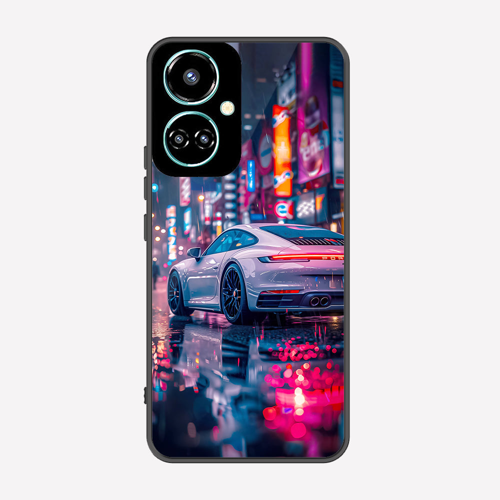 Tecno Camon 19 Pro Mondrian Cover - Car Series - Premium Printed Metal soft Bumper shock Proof Case