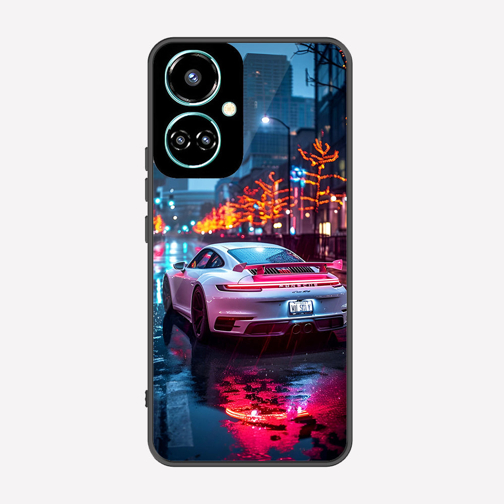 Tecno Camon 19 Pro Mondrian Cover - Car Series - Premium Printed Metal soft Bumper shock Proof Case