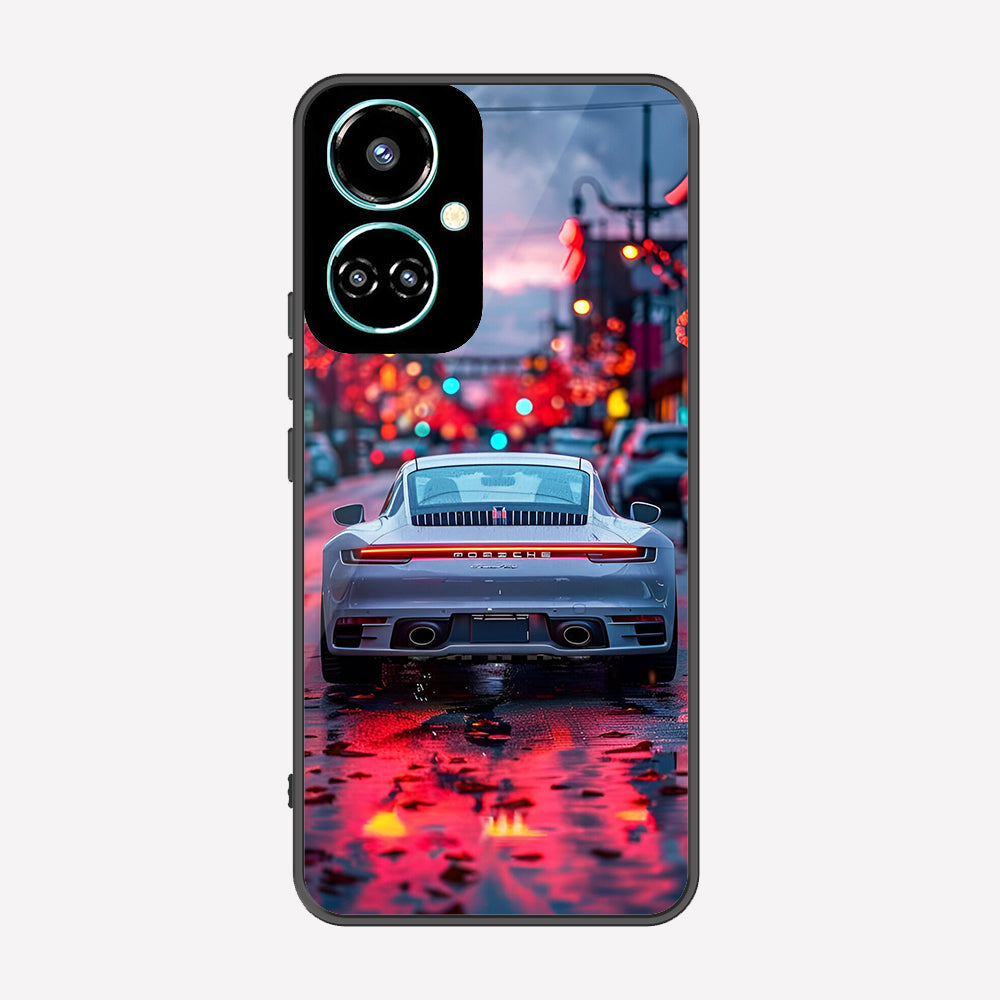 Tecno Camon 19 Pro Mondrian Cover - Car Series - Premium Printed Metal soft Bumper shock Proof Case