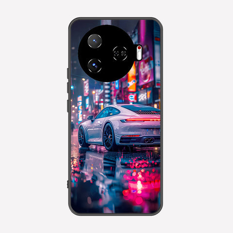 Tecno Camon 30 Pro 5G Cover - Car Series - Premium Printed Metal soft Bumper shock Proof Case