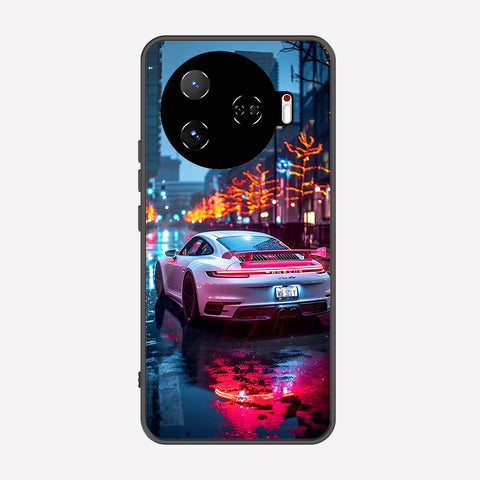 Tecno Camon 30 Pro 5G Cover - Car Series - Premium Printed Metal soft Bumper shock Proof Case