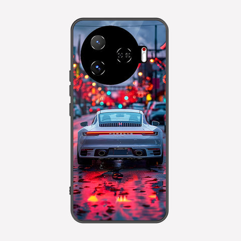 Tecno Camon 30 Pro 5G Cover - Car Series - Premium Printed Metal soft Bumper shock Proof Case