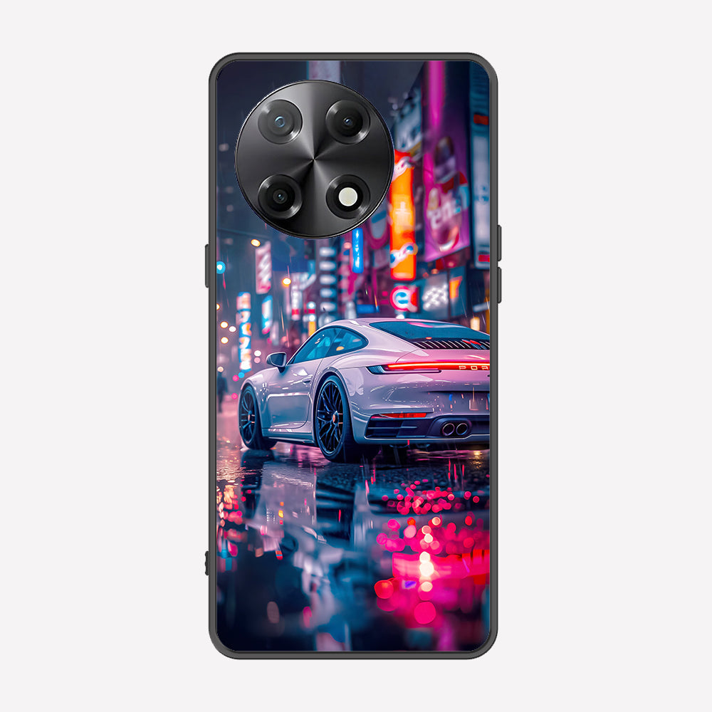 Tecno Camon 30S Cover - Car Series - Premium Printed Metal soft Bumper shock Proof Case