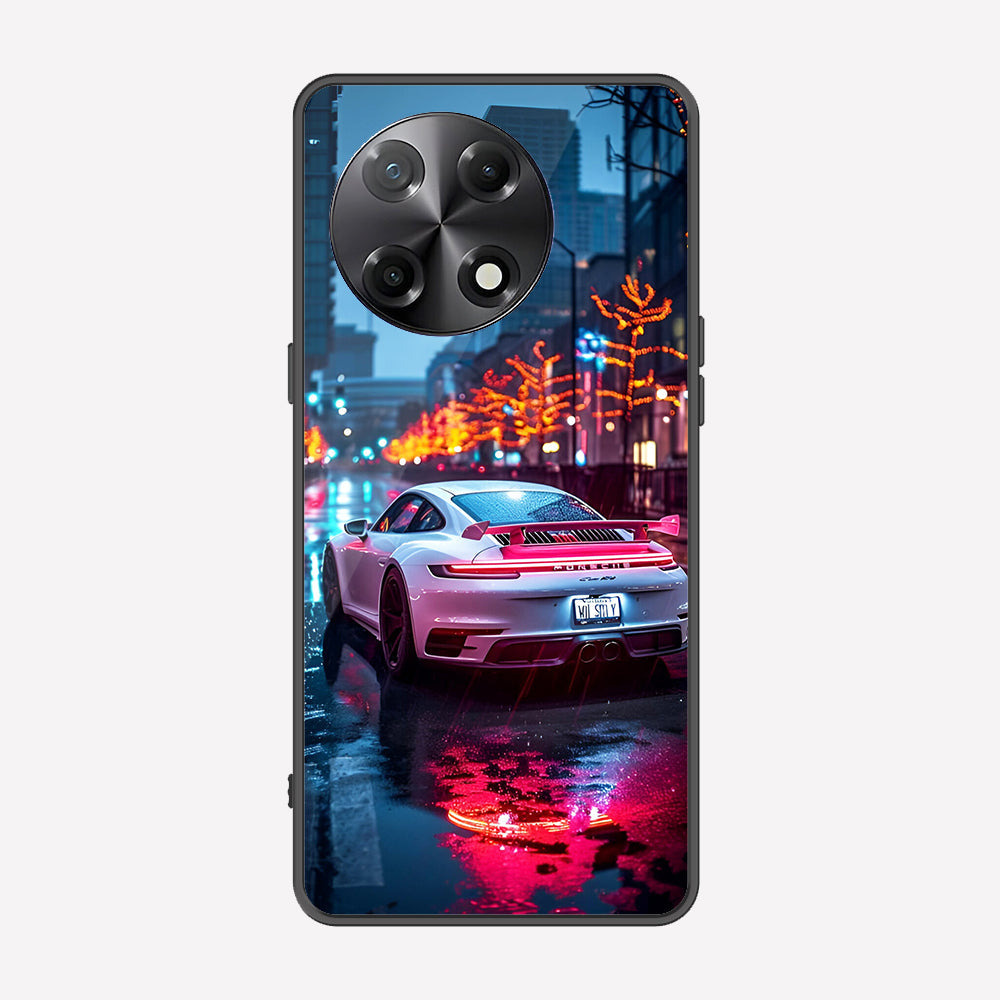 Tecno Camon 30S Cover - Car Series - Premium Printed Metal soft Bumper shock Proof Case