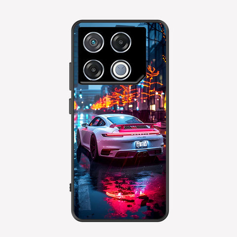 Infinix GT 20 Pro Cover - Car Series - Premium Printed Metal soft Bumper shock Proof Case