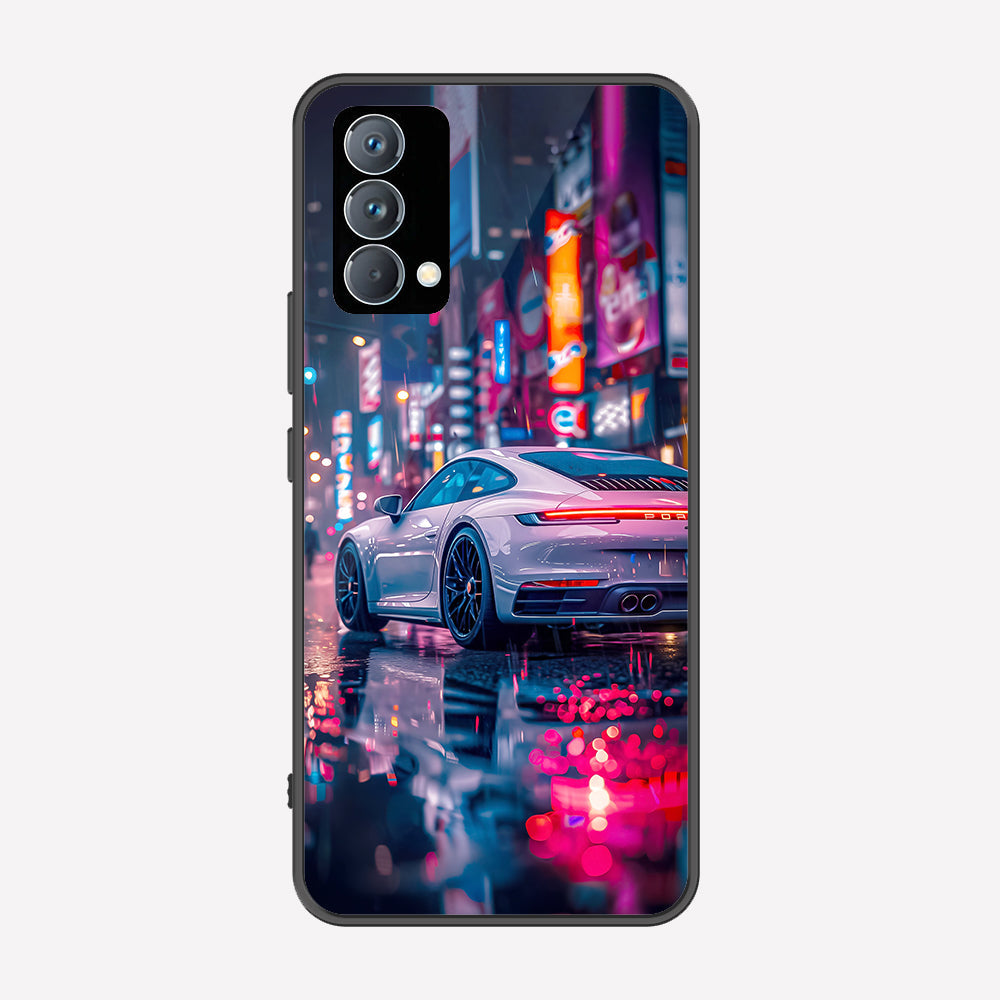 Realme GT Master Cover - Car Series - Premium Printed Metal soft Bumper shock Proof Case