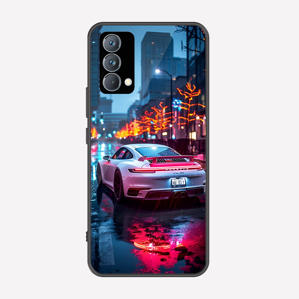 Realme GT Master Cover - Car Series - Premium Printed Metal soft Bumper shock Proof Case