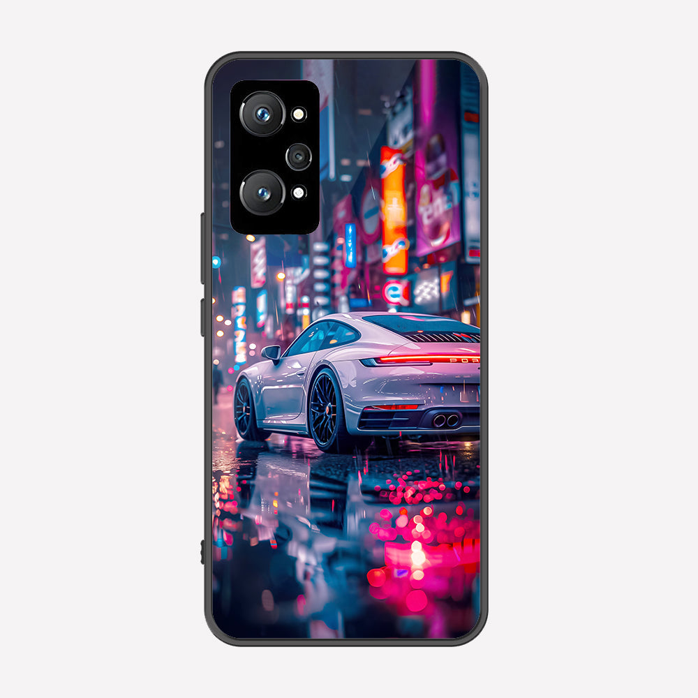 Realme GT Neo 2 Cover - Car Series - Premium Printed Metal soft Bumper shock Proof Case