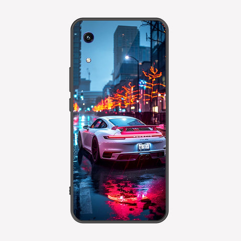 Huawei Honor 8A Cover - Car Series - Premium Printed Metal soft Bumper shock Proof Case