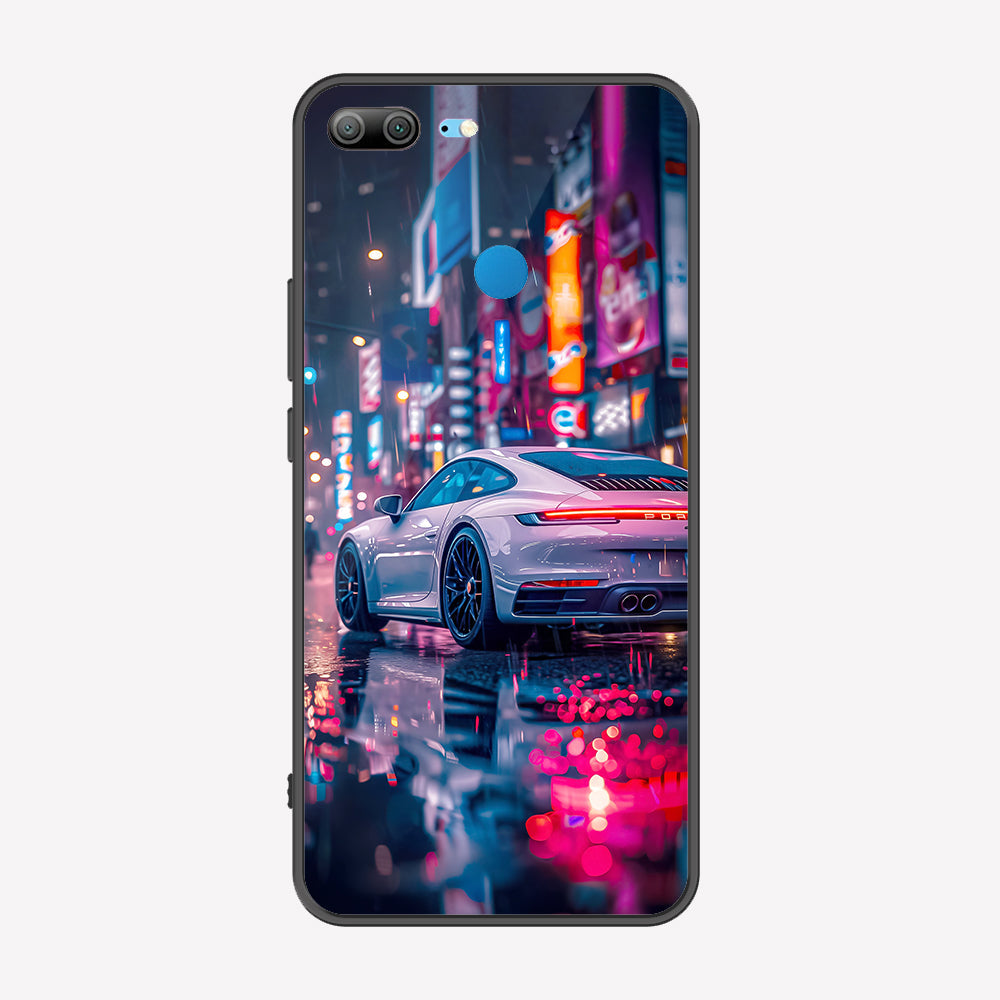 Huawei Honor 9 Lite Cover - Car Series - Premium Printed Metal soft Bumper shock Proof Case