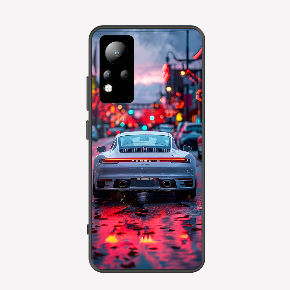 Infinix Note 12 G88 Cover - Car Series - Premium Printed Metal soft Bumper shock Proof Case