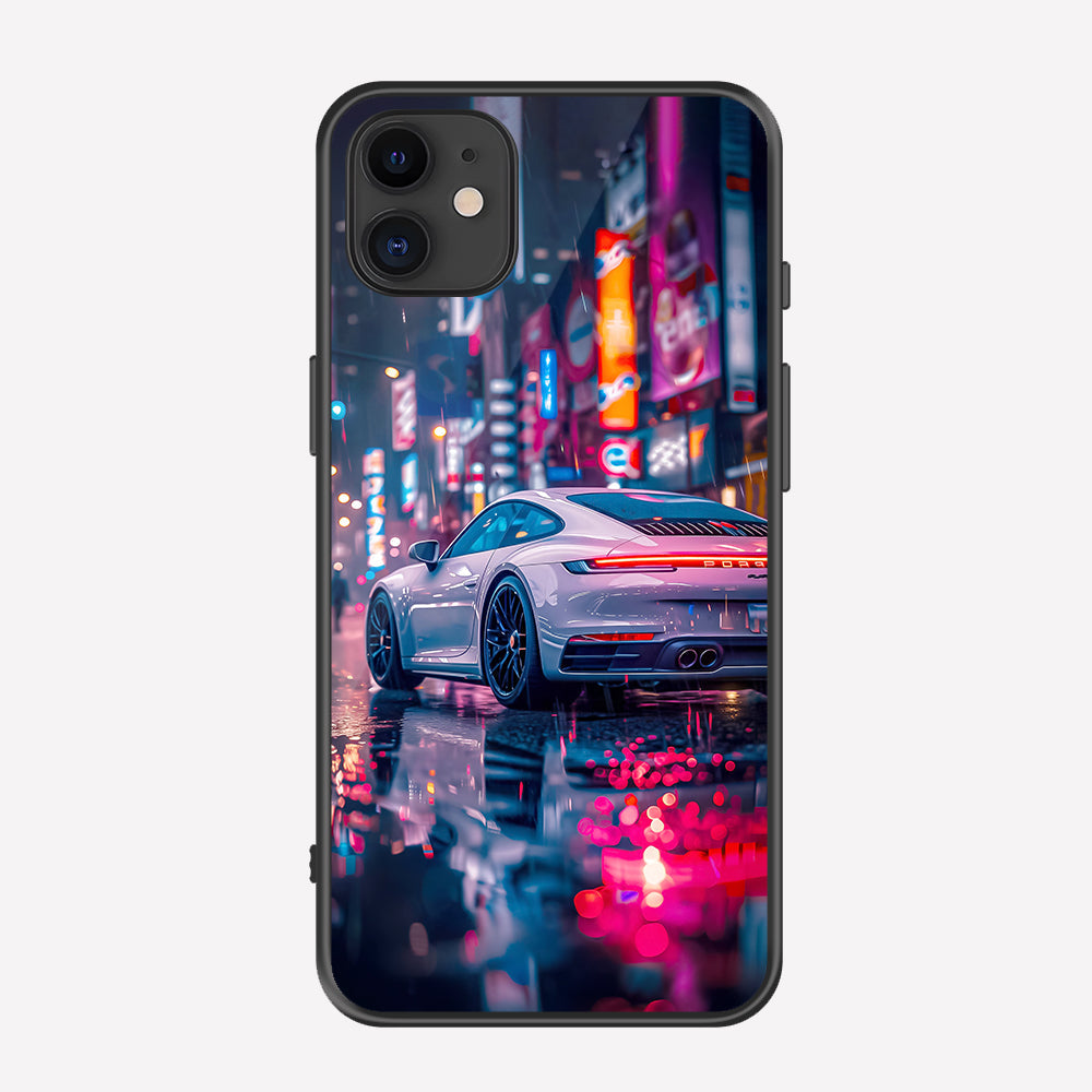 iPhone 11 Cover - Car Series - Premium Printed Metal soft Bumper shock Proof Case