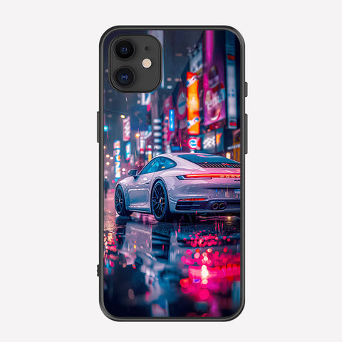 iPhone 11 Cover - Car Series - Premium Printed Metal soft Bumper shock Proof Case