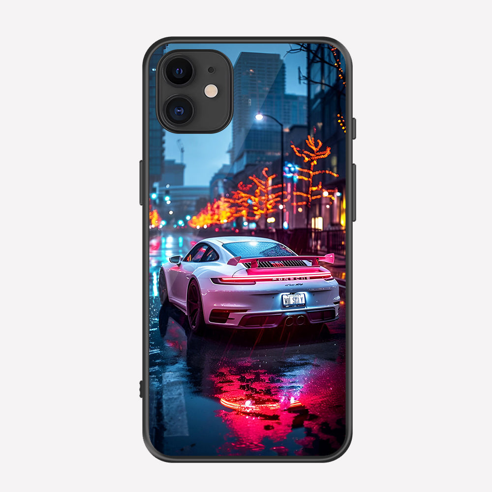 iPhone 11 Cover - Car Series - Premium Printed Metal soft Bumper shock Proof Case