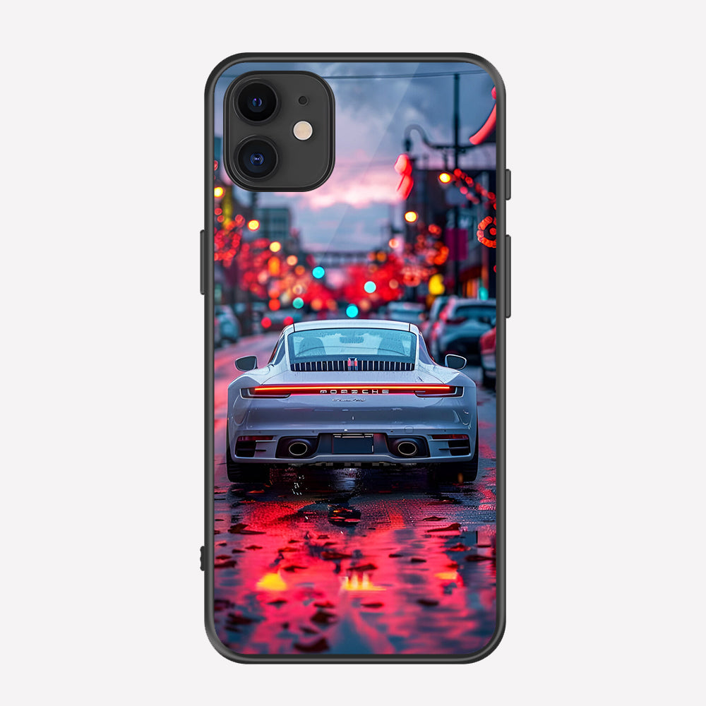 iPhone 11 Cover - Car Series - Premium Printed Metal soft Bumper shock Proof Case