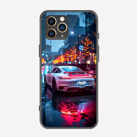 iPhone 11 Pro Max Cover - Car Series - Premium Printed Metal soft Bumper shock Proof Case