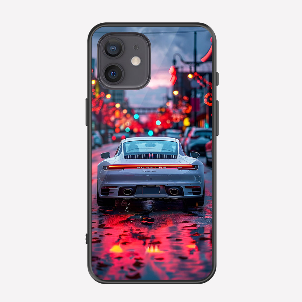 iPhone 12 Mini Cover - Car Series - Premium Printed Metal soft Bumper shock Proof Case
