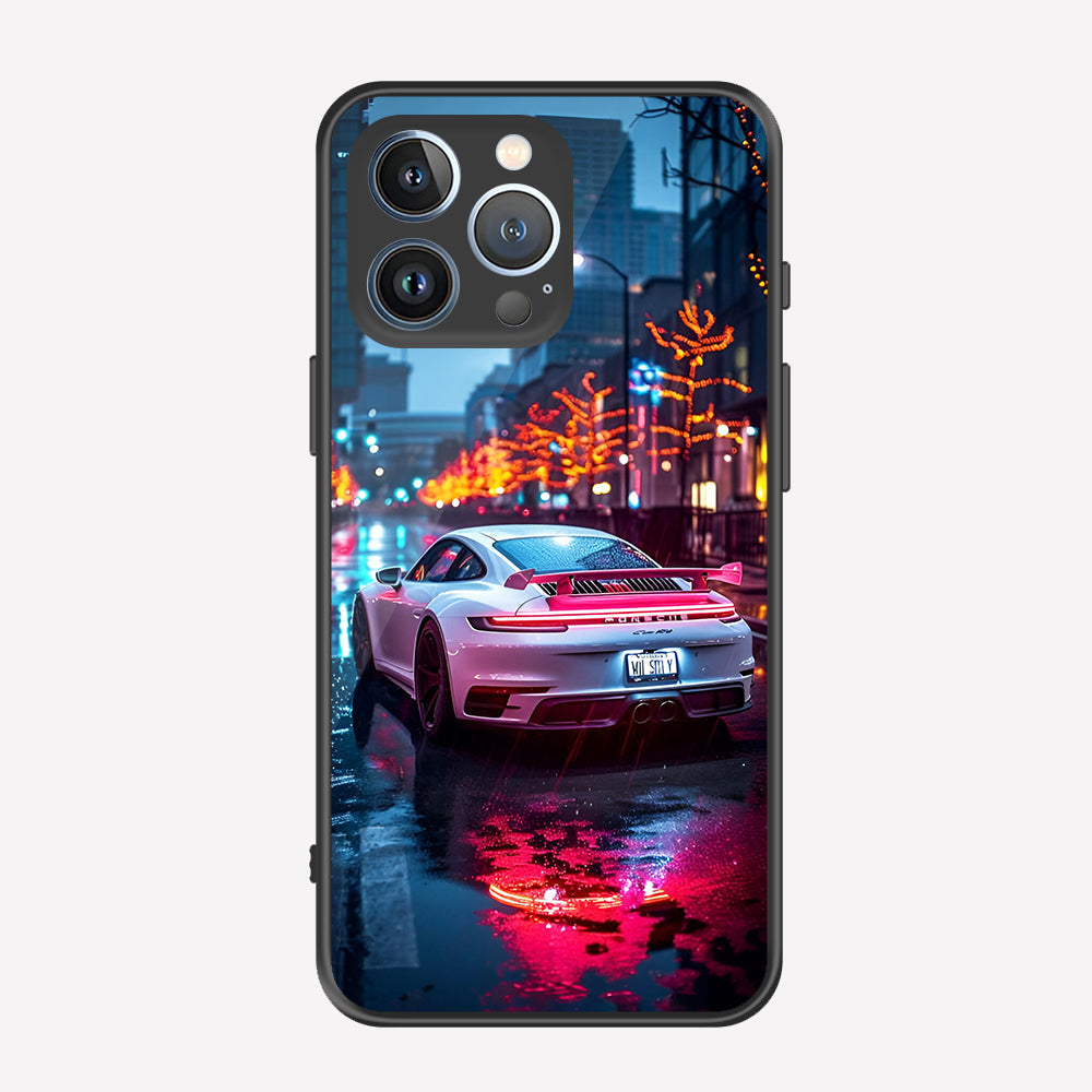 iPhone 13 Pro Cover - Car Series - Premium Printed Metal soft Bumper shock Proof Case
