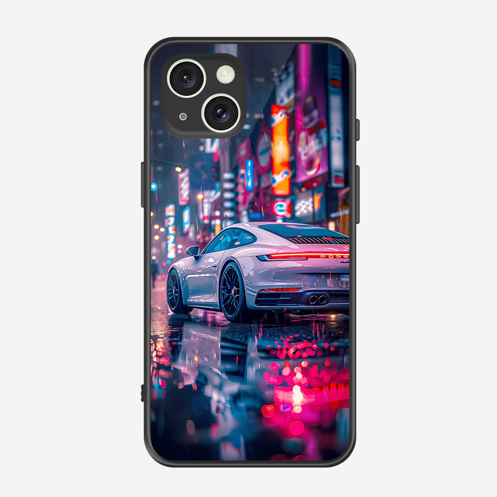 iPhone 14 Cover - Car Series - Premium Printed Metal soft Bumper shock Proof Case