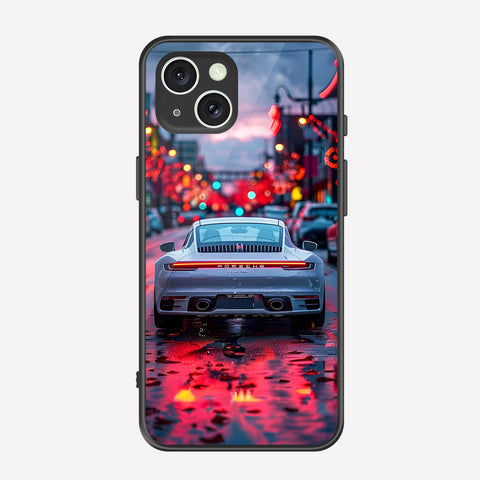 iPhone 14 Cover - Car Series - Premium Printed Metal soft Bumper shock Proof Case