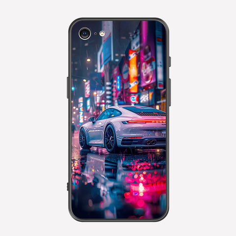 iPhone SE 2020 Cover - Car Series - Premium Printed Metal soft Bumper shock Proof Case