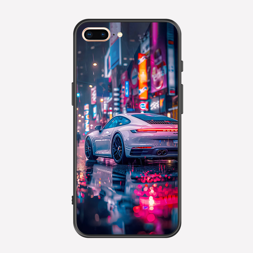 iPhone 8 Plus / 7 Plus Cover - Car Series - Premium Printed Metal soft Bumper shock Proof Case