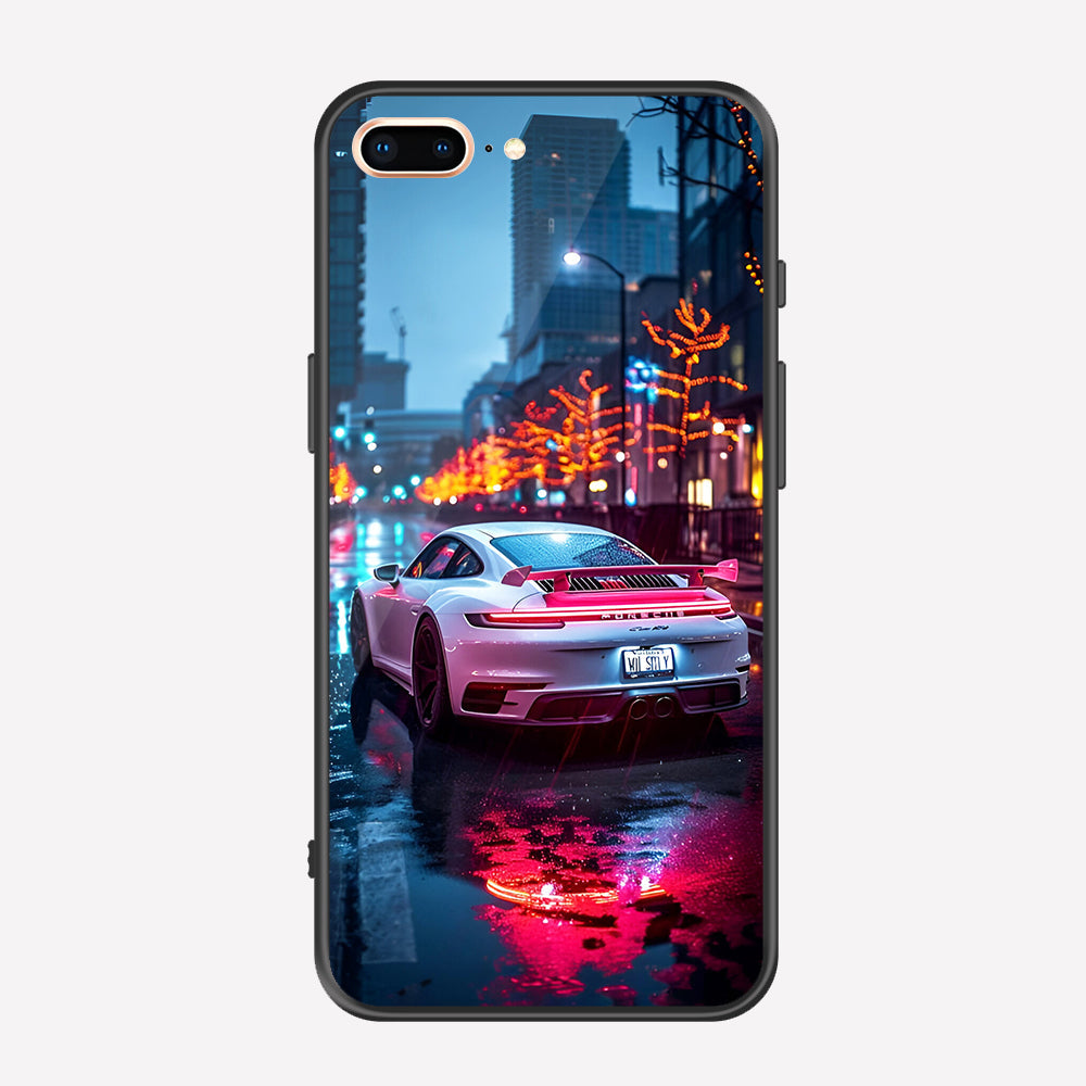 iPhone 8 Plus / 7 Plus Cover - Car Series - Premium Printed Metal soft Bumper shock Proof Case