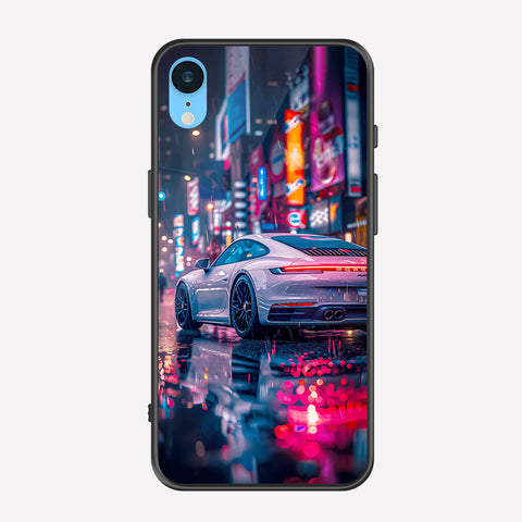 iPhone XR Cover - Car Series - Premium Printed Metal soft Bumper shock Proof Case