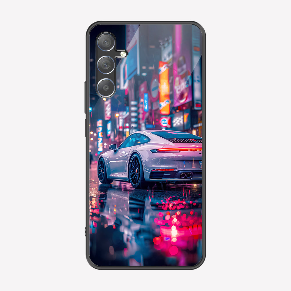 Samsung Galaxy F55 Cover - Car Series - Premium Printed Metal soft Bumper shock Proof Case