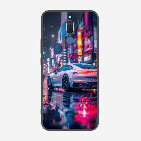 Huawei Mate 10 Lite Cover - Car Series - Premium Printed Metal soft Bumper shock Proof Case