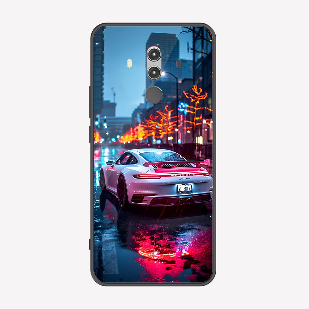 Huawei Mate 10 Pro Cover - Car Series - Premium Printed Metal soft Bumper shock Proof Case