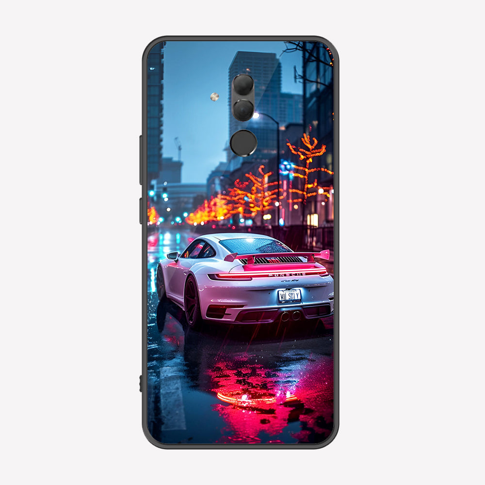 Huawei Mate 20 Lite Cover - Car Series - Premium Printed Metal soft Bumper shock Proof Case