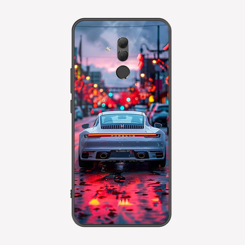 Huawei Mate 20 Lite Cover - Car Series - Premium Printed Metal soft Bumper shock Proof Case
