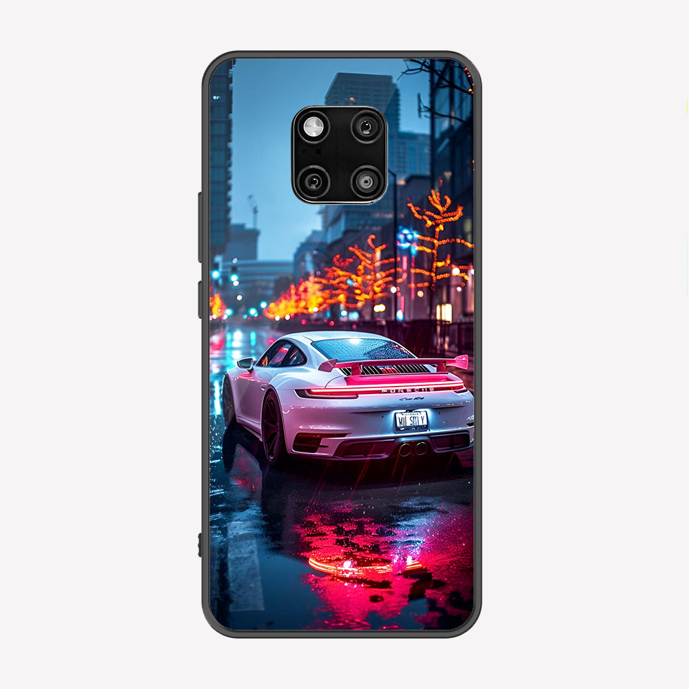 Huawei Mate 20 Pro Cover - Car Series - Premium Printed Metal soft Bumper shock Proof Case