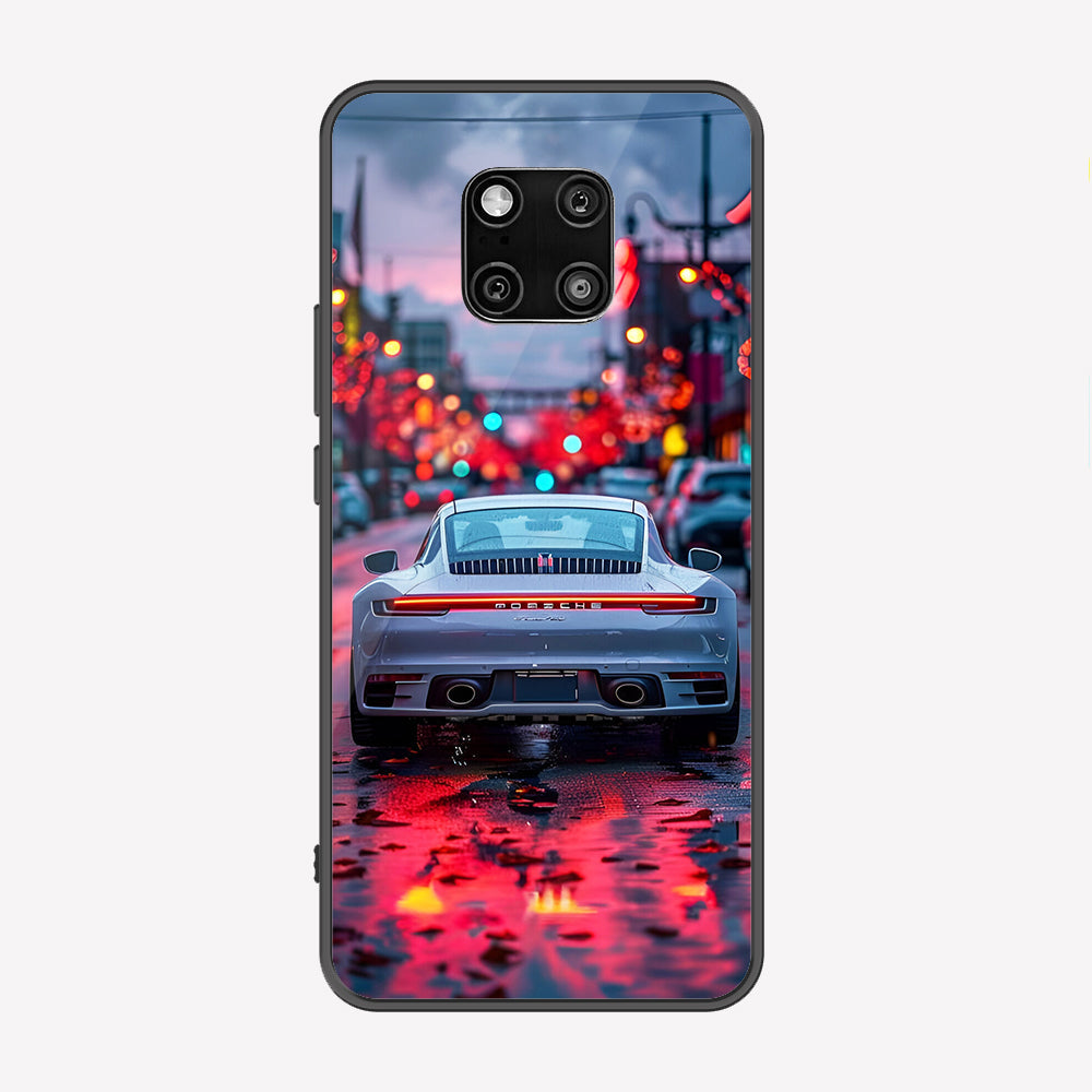 Huawei Mate 20 Pro Cover - Car Series - Premium Printed Metal soft Bumper shock Proof Case