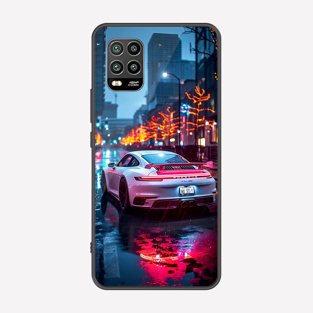 Xiaomi Mi 10 Lite 5G Cover - Car Series - Premium Printed Metal soft Bumper shock Proof Case