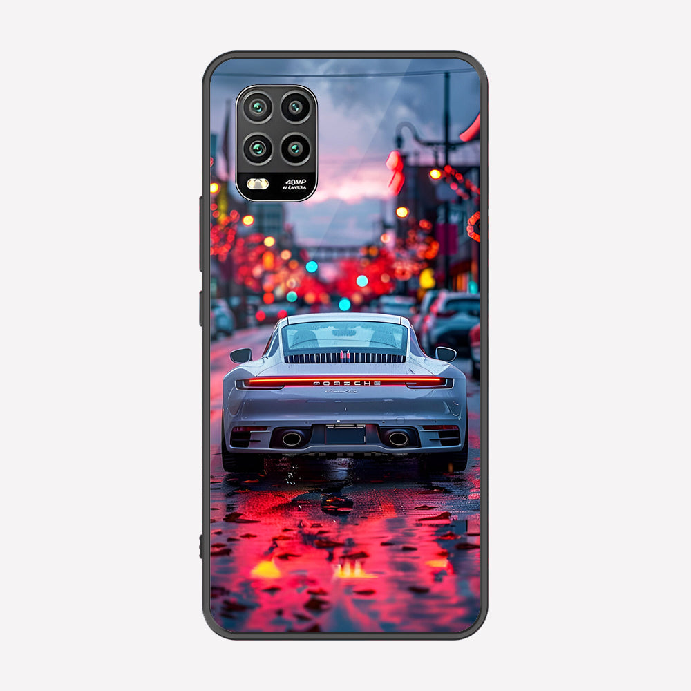 Xiaomi Mi 10 Lite 5G Cover - Car Series - Premium Printed Metal soft Bumper shock Proof Case