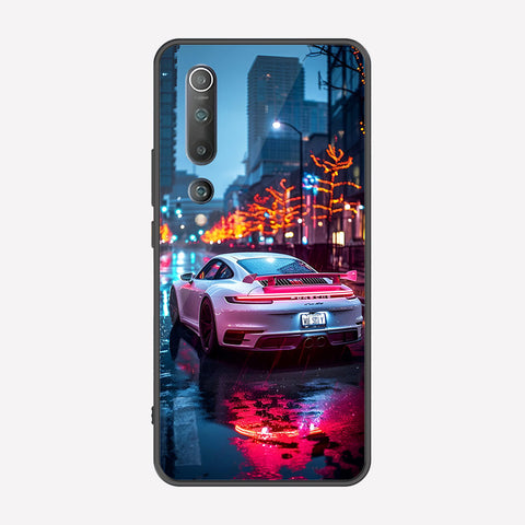 Xiaomi Mi 10 Cover - Car Series - Premium Printed Metal soft Bumper shock Proof Case