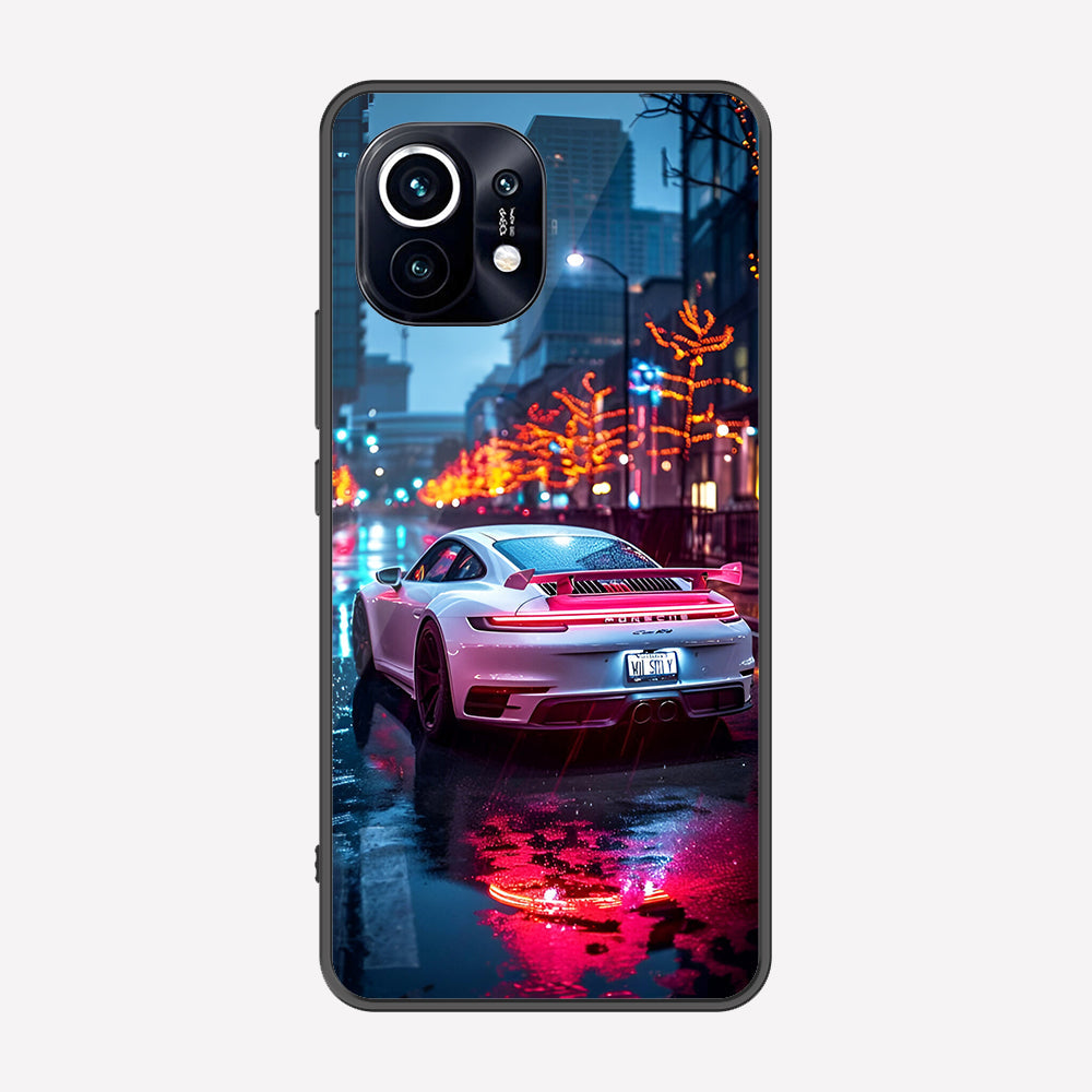 Xiaomi Mi 11 Cover - Car Series - Premium Printed Metal soft Bumper shock Proof Case