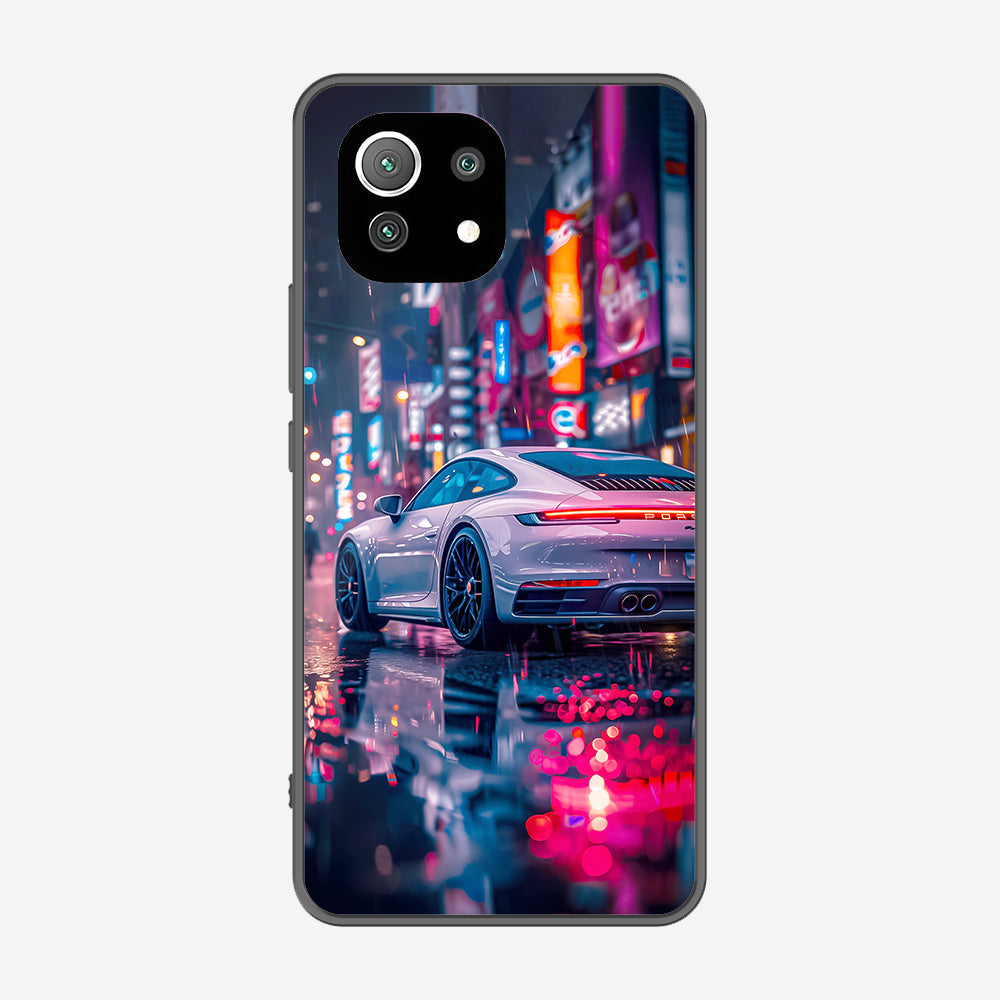 Xiaomi Mi 11 Lite Cover - Car Series - Premium Printed Metal soft Bumper shock Proof Case
