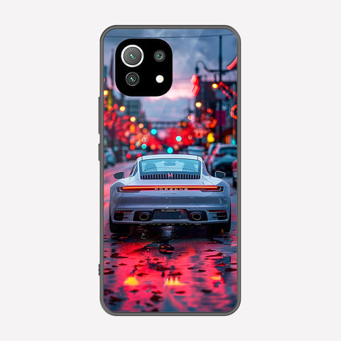 Xiaomi Mi 11 Lite Cover - Car Series - Premium Printed Metal soft Bumper shock Proof Case