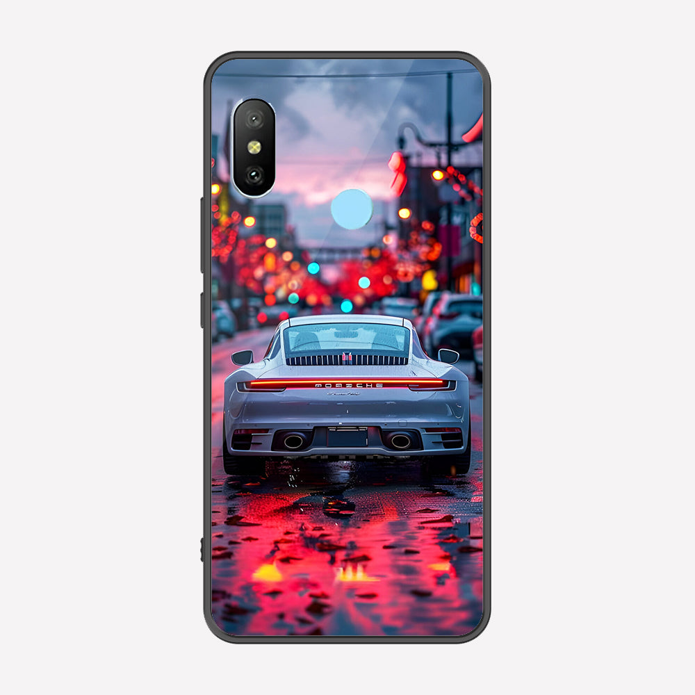 Xiaomi Mi A2 / Mi 6X Cover - Car Series - Premium Printed Metal soft Bumper shock Proof Case