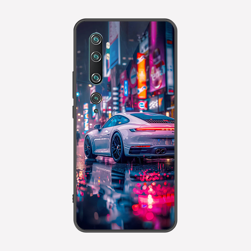 Xiaomi Mi CC9 Pro Cover - Car Series - Premium Printed Metal soft Bumper shock Proof Case