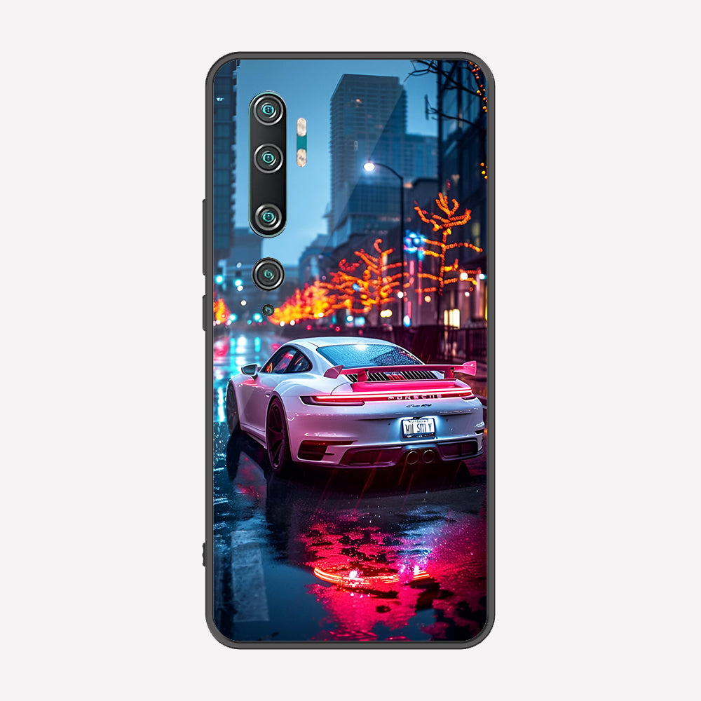 Xiaomi Mi CC9 Pro Cover - Car Series - Premium Printed Metal soft Bumper shock Proof Case