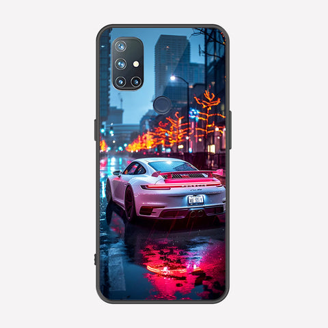 OnePlus Nord N10 5G Cover - Car Series - Premium Printed Metal soft Bumper shock Proof Case
