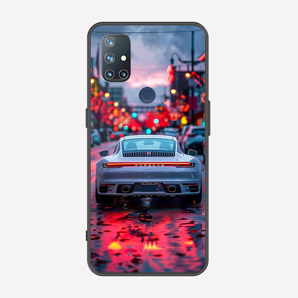 OnePlus Nord N10 5G Cover - Car Series - Premium Printed Metal soft Bumper shock Proof Case