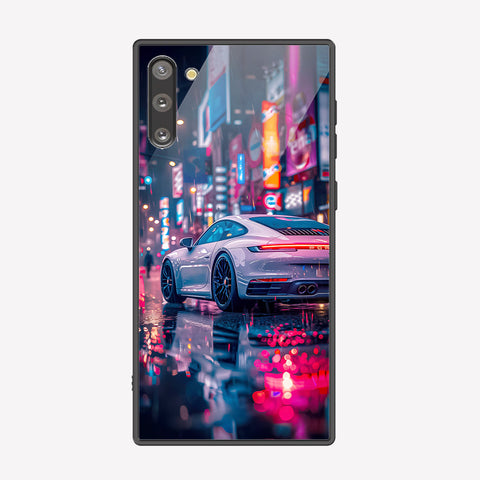 Samsung Galaxy Note 10 Cover - Car Series - Premium Printed Metal soft Bumper shock Proof Case